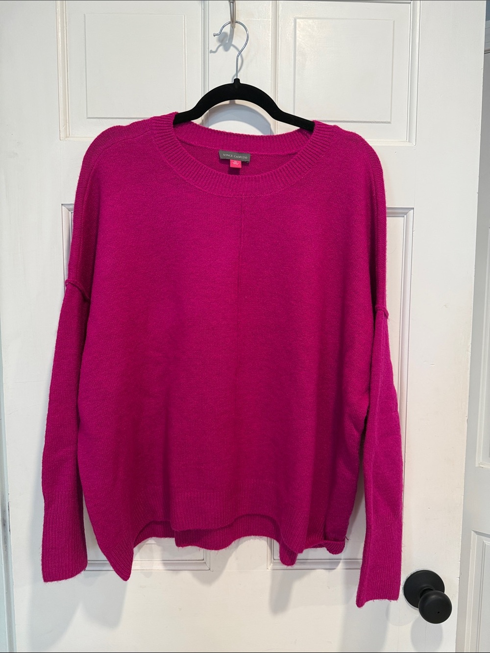 Vince Camuto Bright Fuchsia Crewneck Sweater